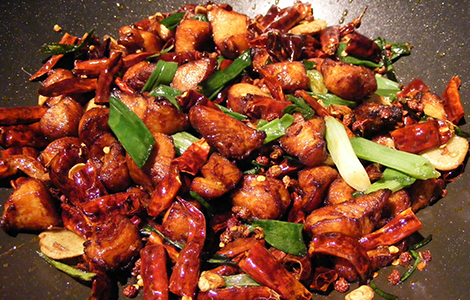 Chicken Szechuan style